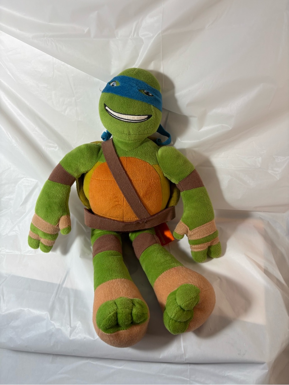 Leonardo Plush Toy - Blue & Green Teenage Mutant Turtle Stuffed Doll 14”